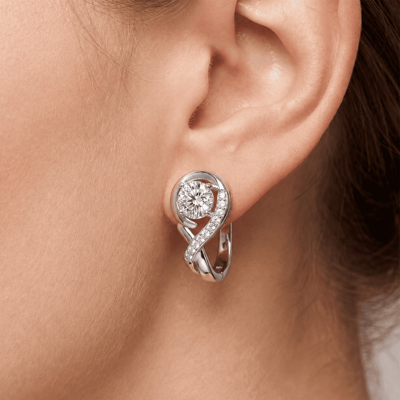 glamavera-verlane-moissanite-hoops-S925 Silver glamavera-verlane-moissanite-hoops-S925 Silver