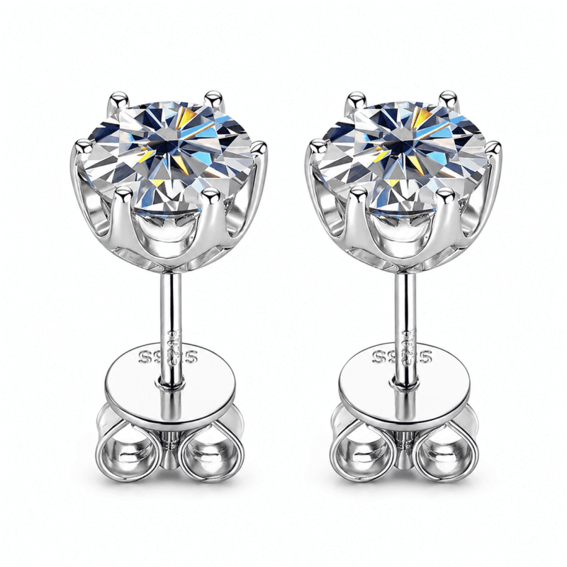 Fenroe Studs sterling silver earrings with posts and butterfly backs